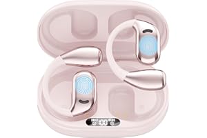 MERRYKING Language Translator Earbuds, 3-in-1 Translation Earbuds 144 Languages & Accents, Translation Device Translation Earbuds in Real Time fit iOS & Android for Travel Business Learning, Pink