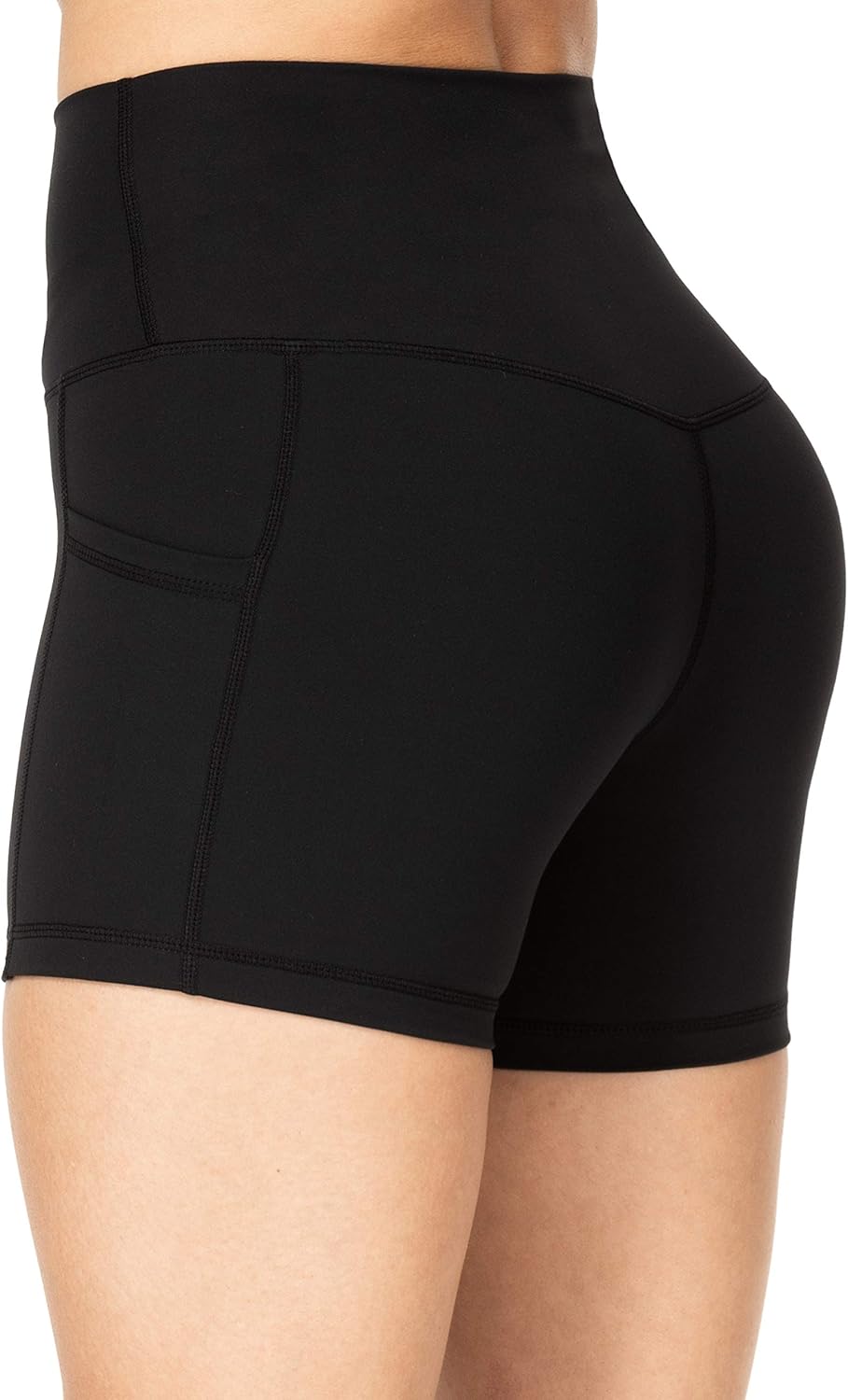 Sunzel 8" / 5" Biker Shorts for Women with Pockets, High Waisted Yoga Workout Shorts: Clothing