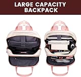 LOVEVOOK Laptop Backpack 15.6 inch Womens Anti Theft USB Port Waterproof Pink view 7
