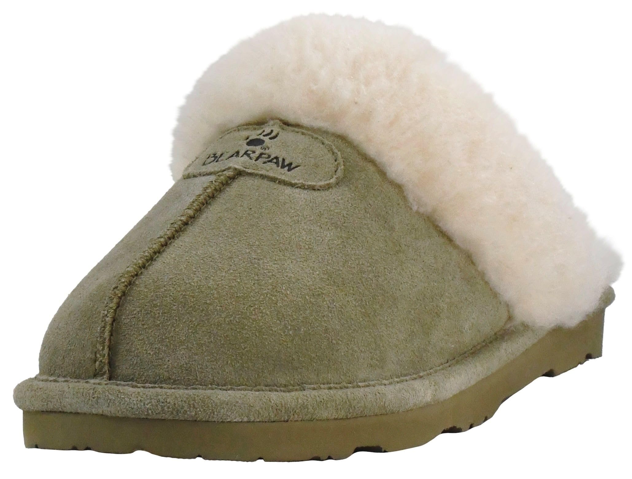 BEARPAW Women's Loki Slipper, Martini Olive, 7.5 M Image