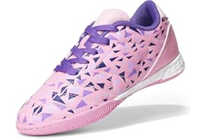 DREAM PAIRS Boys Girls Indoor Sneakers Lace Up Sport Athletic Casual IC Youth Futsal Football Soccer Shoes for Little/Big Kid