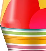 Lava Lamp 2493 Red Wax Yellow Liquid Decorative Base Cap 14.5 inch view 5