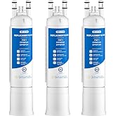 MELULUA FPPWFU01 Water Filter Replacement Compatible with Frigidaire FPPWFU01 Water Filter, EPPWFU01, PurePour PWF-1, EPPWF01 PureAdvantage PWF-1 (3 PCS)