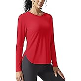 TACVASEN Women's UPF 80+ UV Shirts Long Sleeve Workout Sun Shirt Outdoor Gym Hiking Tops Breathable Lightweight