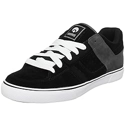 Osiris Men's Tron Vulc Skate Shoe,Black/Grey/Rider