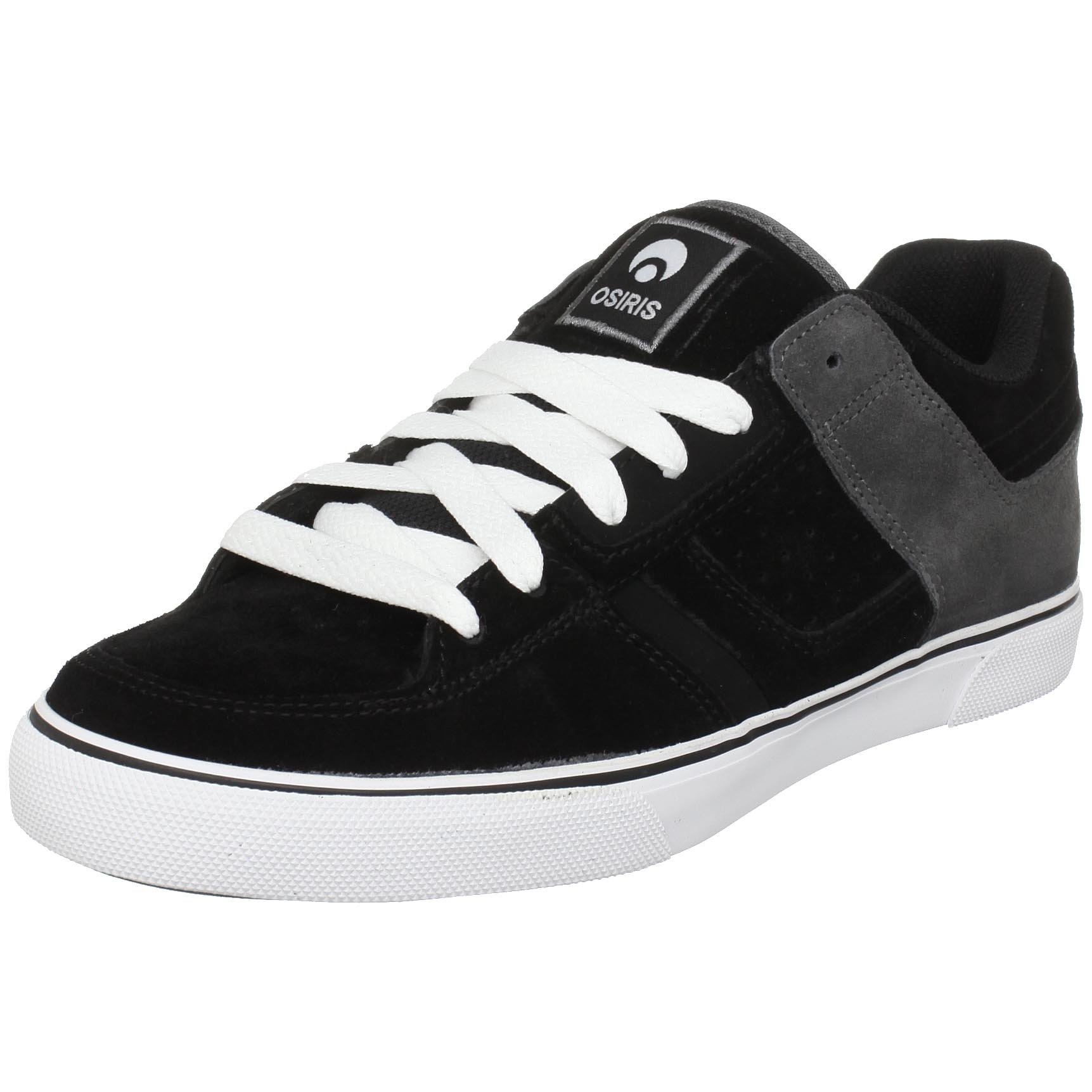 Osiris Men's Tron Vulc Skate Shoe,Black/Grey/Rider