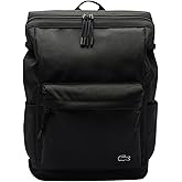 Lacoste Unisex Neocroc Rectangular Backpack, Black, One Size