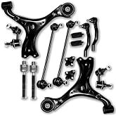 Koxot 14Pcs Front/Rear Suspension Kit Control Arm Ball Joint Sway Bar Tie Rod for Honda Civic 2013 2014 2015, Replace OE# K623123 K623124 K500234 K750604 K750125 K750126 ES800912 ES800913 EV800906