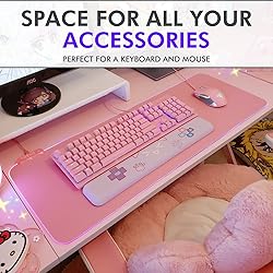 Tilted Nation Pink Gaming Mouse Pad RGB - Create