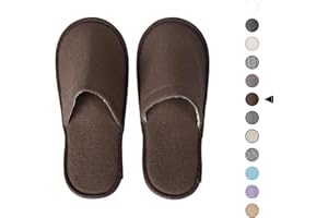 WSOARLQ 6 Pack Disposable Home Slippers, Bulk Spa Slipper for Guests Closed-Toe Hotel Slipper Convenient Light Comfy House Shoes