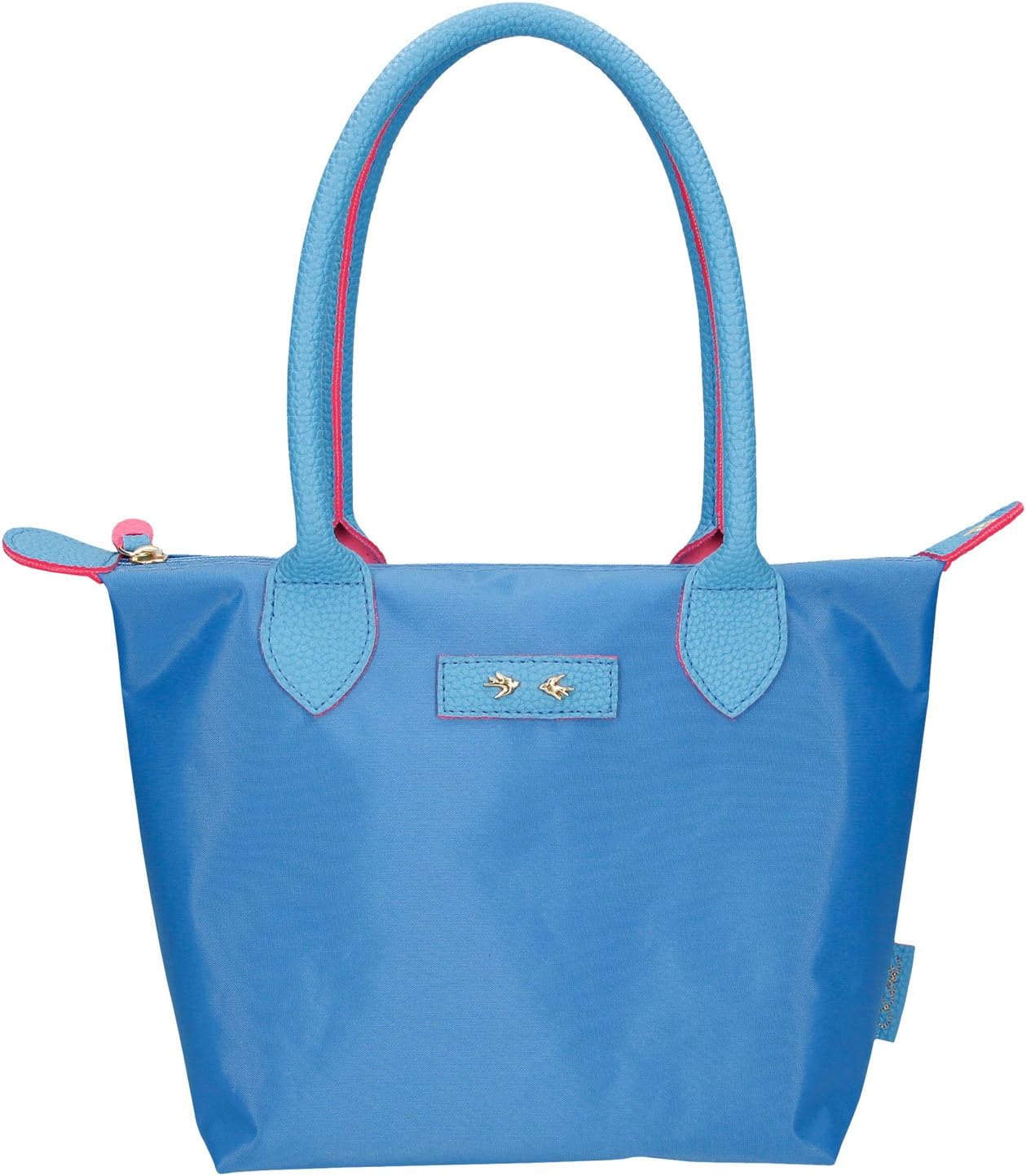 light blue handbag
