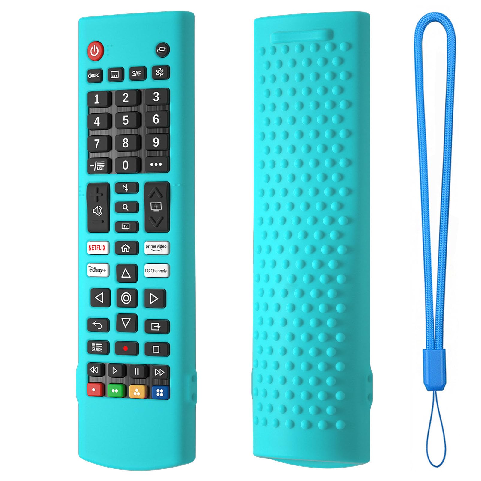 Hi Color Silicone Case for LG AKB Series Remote AKB75095307 AKB75375604 Remote Cover Shockproof Protective Sleeve (mint)