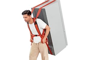 KEDSUM Moving Straps 1 Person, Lifting Straps Moving with Max 600LBS Load Capacity, Back/Front Carry Modes for Heavy Furniture, Thicken Sponge Vest, Upgraded Move Tool for Renters, Movers