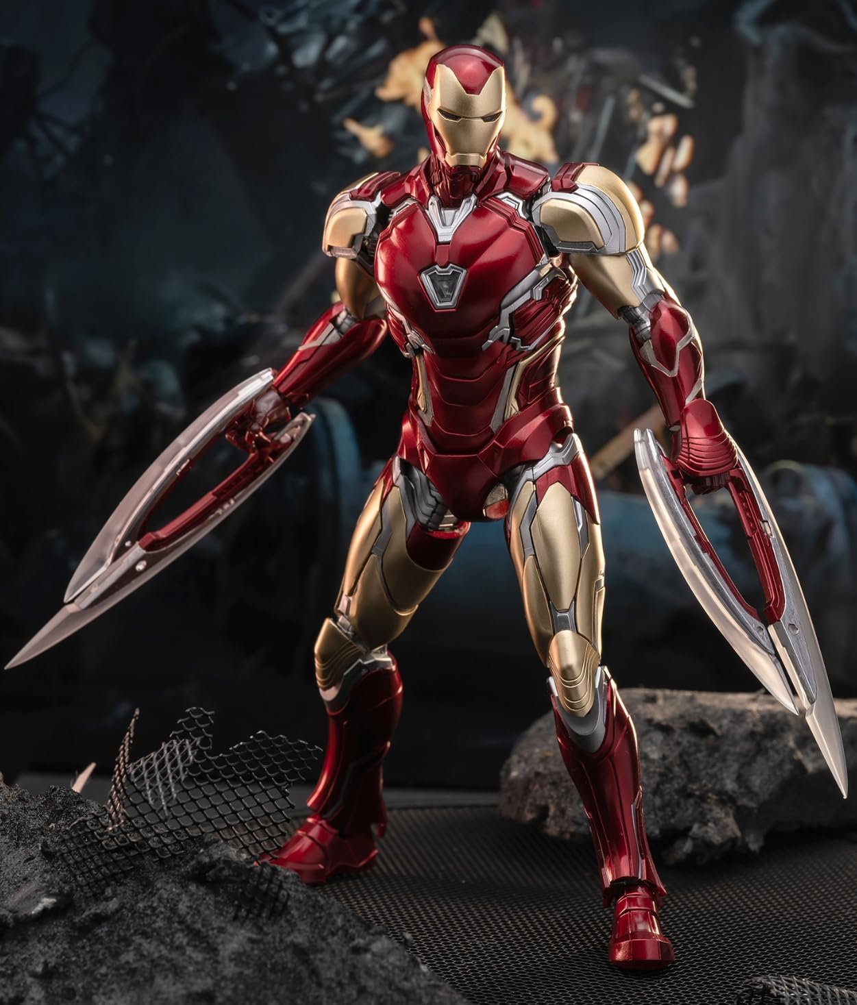 HiPlay MORSTORM 1/14 Scale Plastic Model Kits: Iron Man Collectible Action Figures MK85