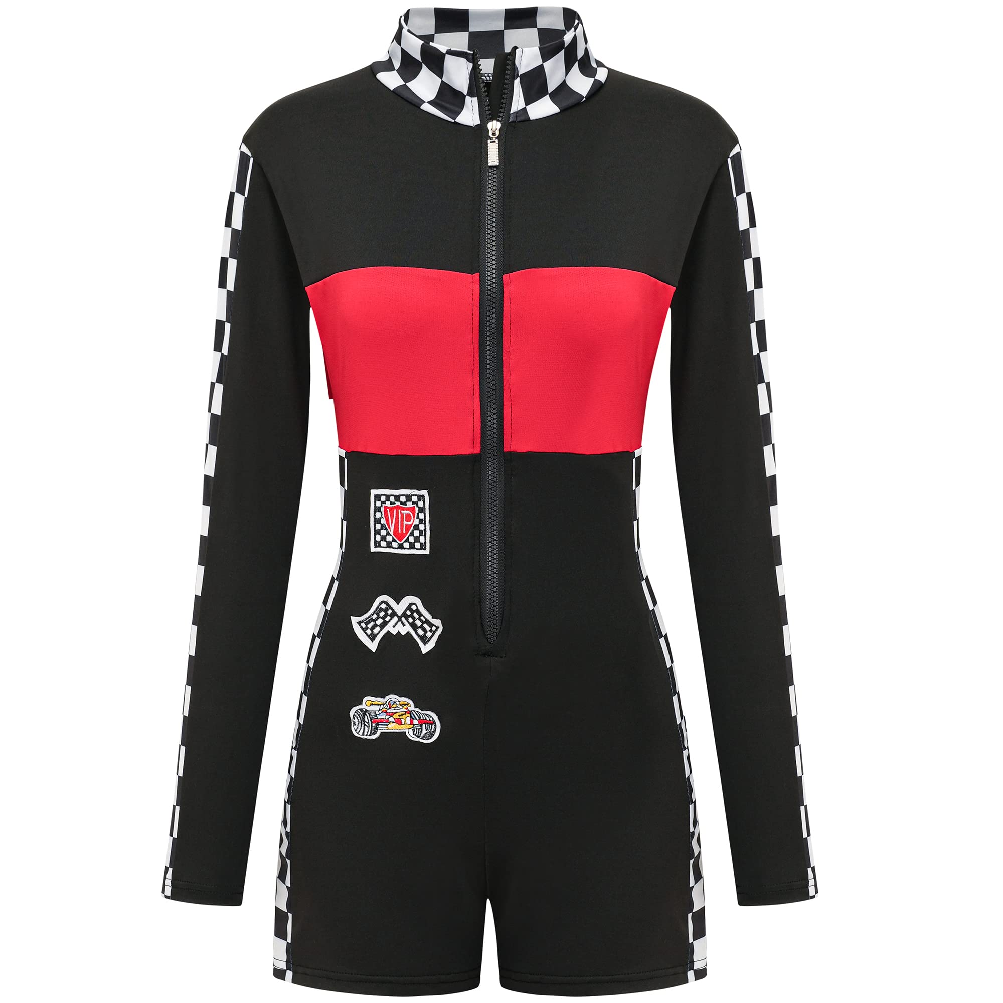 EBYTOP Halloween Race Car Driver Costume Women - Sexy Jumper for Talladega Nights Costume
