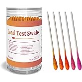 AssuTest Lead Test Kit: 30 High-Sensitivity Lead Test Swabs for Dishes Paint Ceramics Toys Jewelry Metal Wood &amp; All Surfaces Results in 30 Seconds Reliable Lead Testing Solution