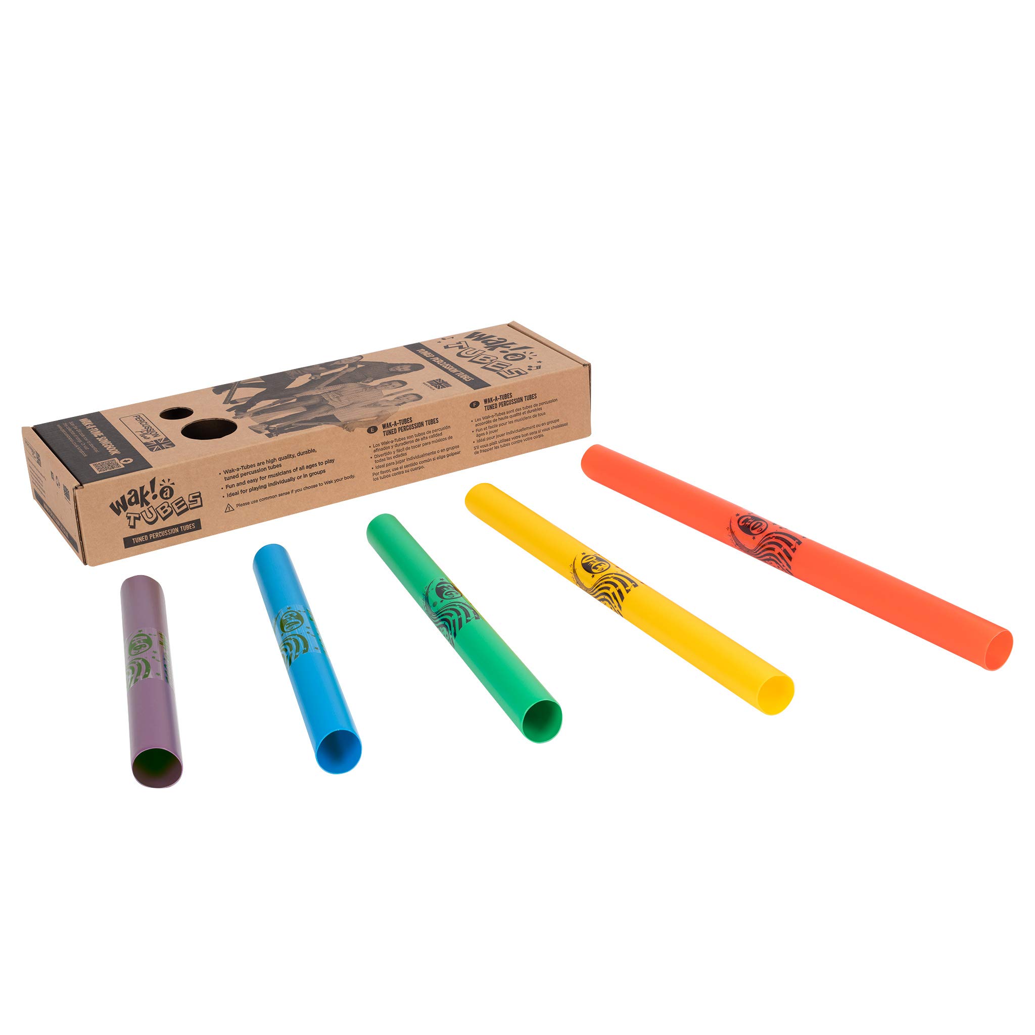 Percussion Plus PP791 Wak-a-Tube Chromatic, Multicolor (Set of 5)