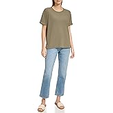 Andrew Marc Sport Women's Crew Neck Boxy Waffle Knit T-Shirt