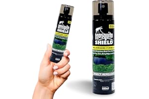 Mosquito Shield - Wilderness 30% DEET Mosquito Repellent, 8-Hour Bug Spray with DEET, Insect Repellent Spray for Camping, Fis
