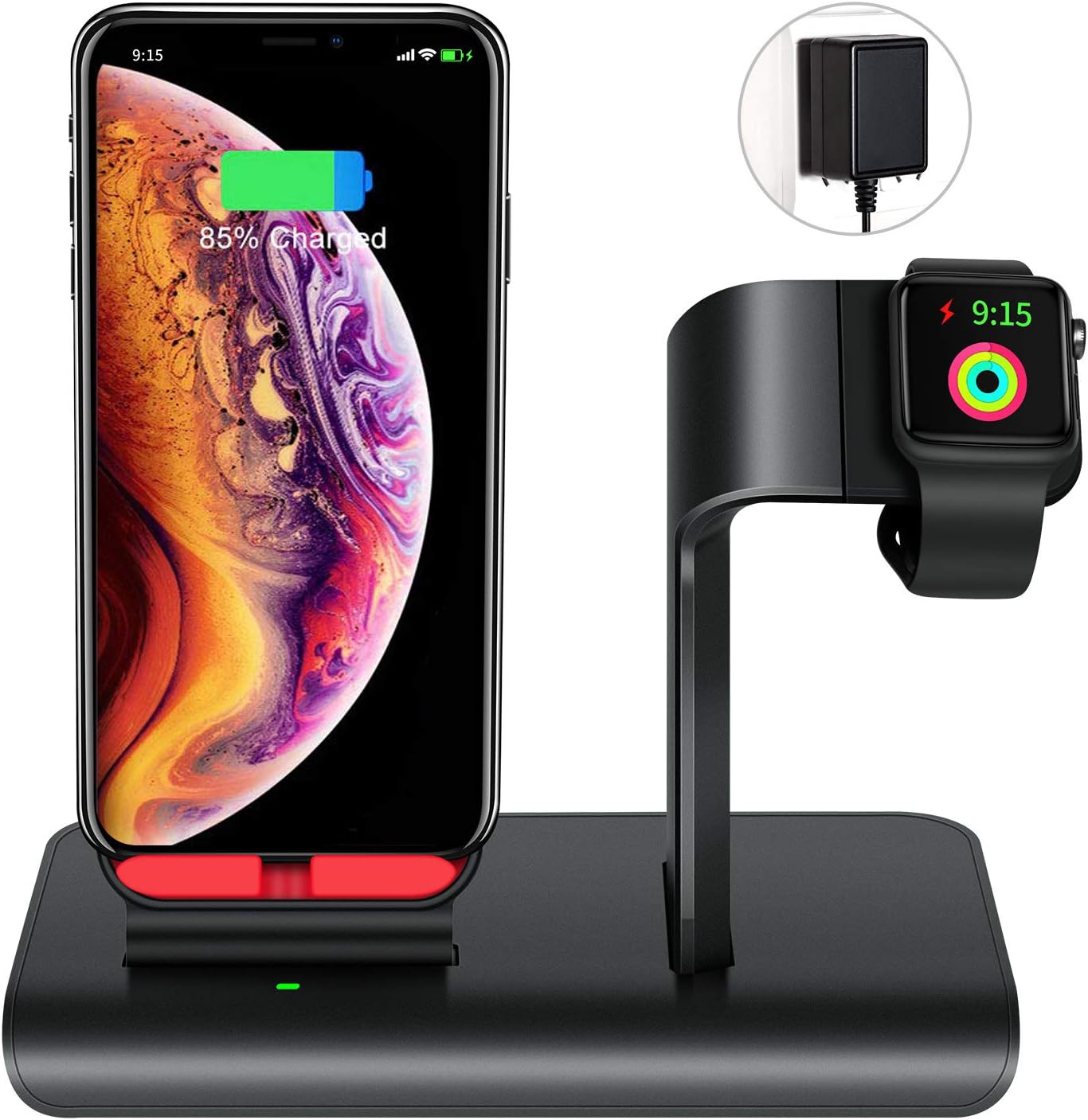 TGHUANG 2-in-1 Wireless Charger Watch and Phone 7.5W Qi Wireless Charging Dock