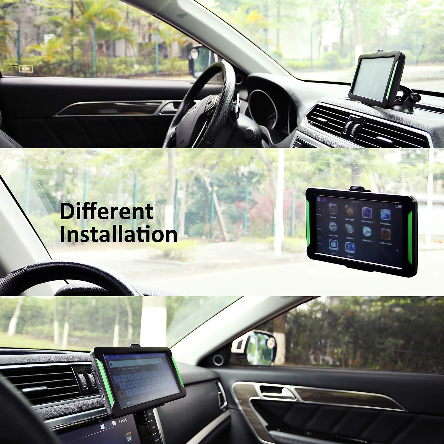 GPS Navigation for Car, LTTRBX 7” Touch Screen 8GB Real Voice Spoken