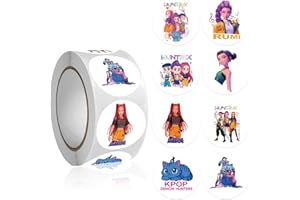 KPop De_mon Girl Lot de 500 autocollants en vinyle 8 styles de chasseurs coréens - Faciles à coller et à enlever - Pour les f