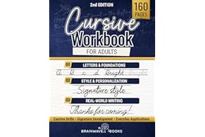 Cursive Workbook For Adults: Write with Style