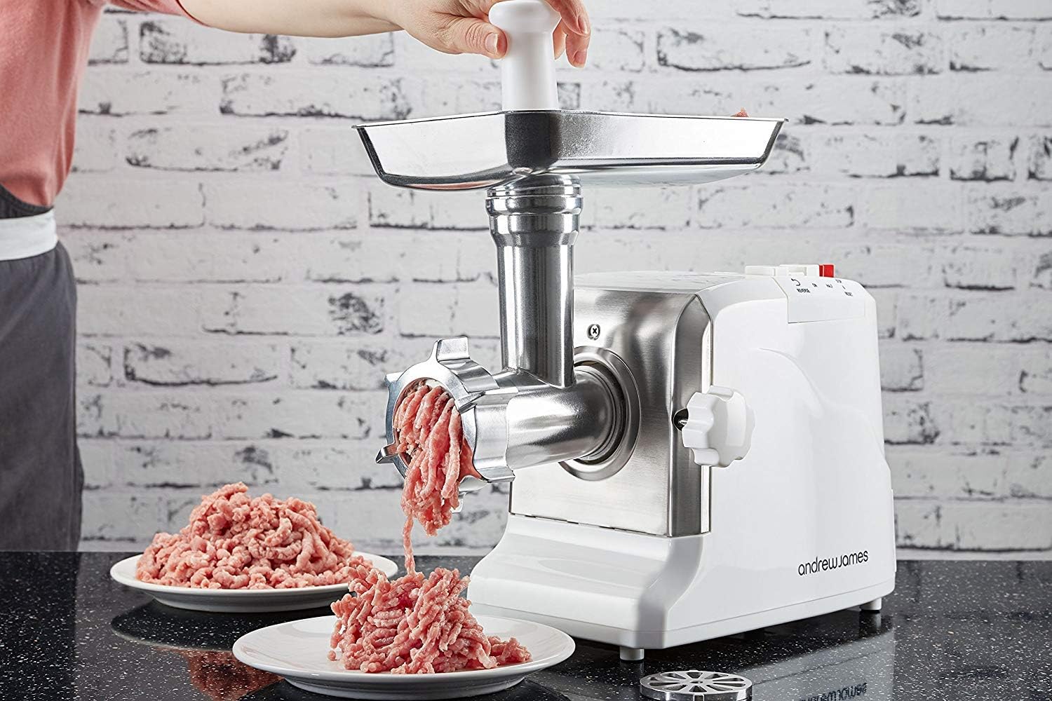 Andrew James Meat Mincer Grinder Sausage Maker Stuffer 3 Grinding