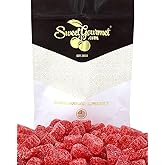 SweetGourmet Cherry Fruit Slices Sugar Coated Jelly Candy, 1 Pound Bulk Bag