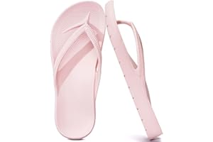 GETOEU Flip Flops for Women and Men with Arch Support Comfortable Recovery Slide Sandals Slip Resistant Shower Shoes Walking Thong Sandals Lightweight and Soft Footbed Slides Flip Flops