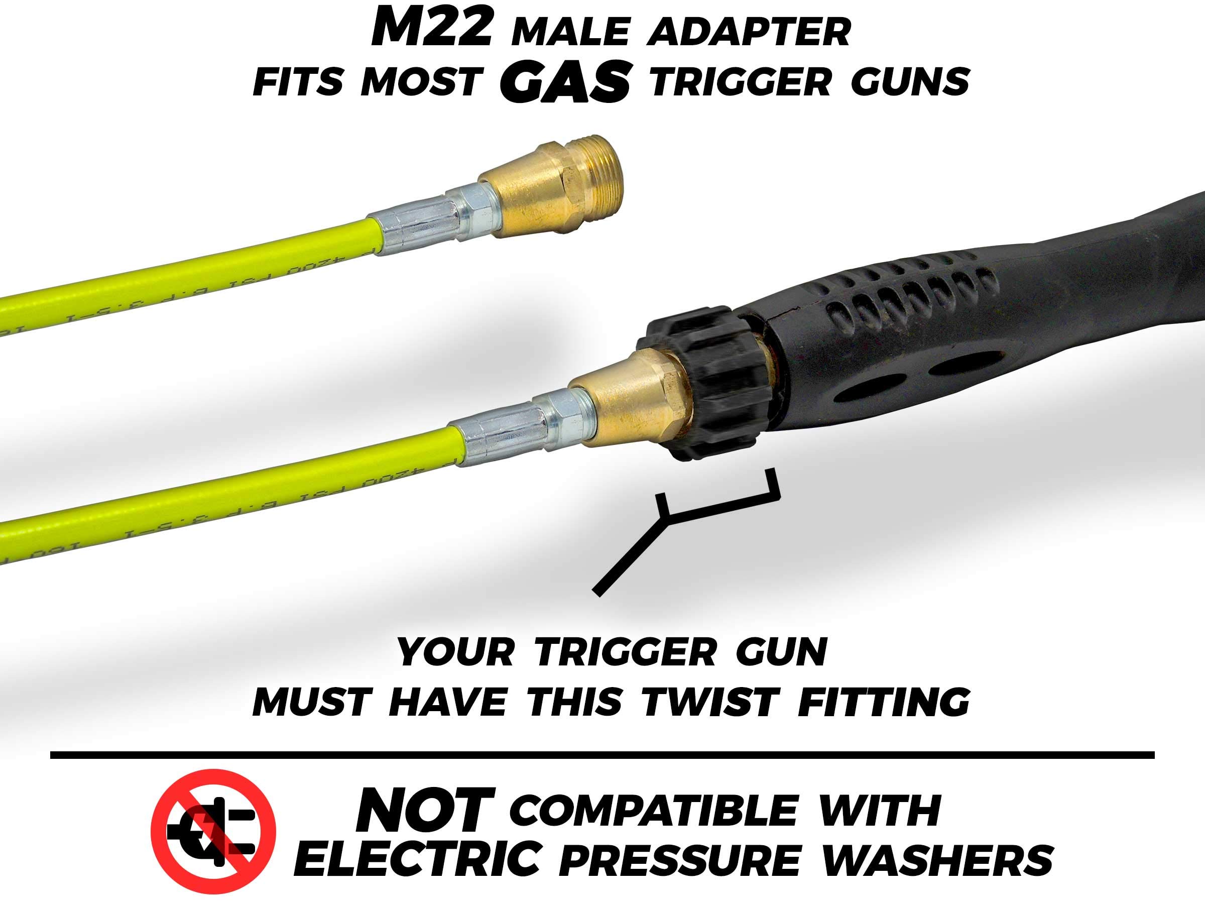 Sewer Jetter 50 FT JetSnake Drain Cleaner for Your Gas Pressure