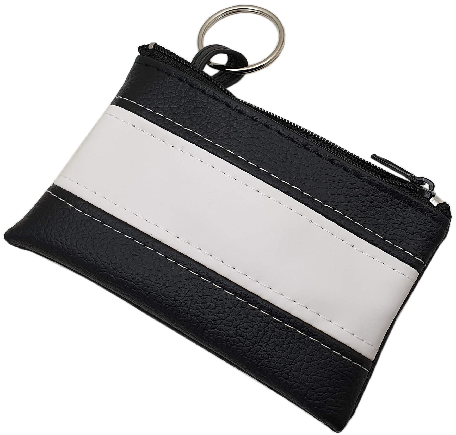 myledershop Key Case 11x0.5x7cm (Black/White)