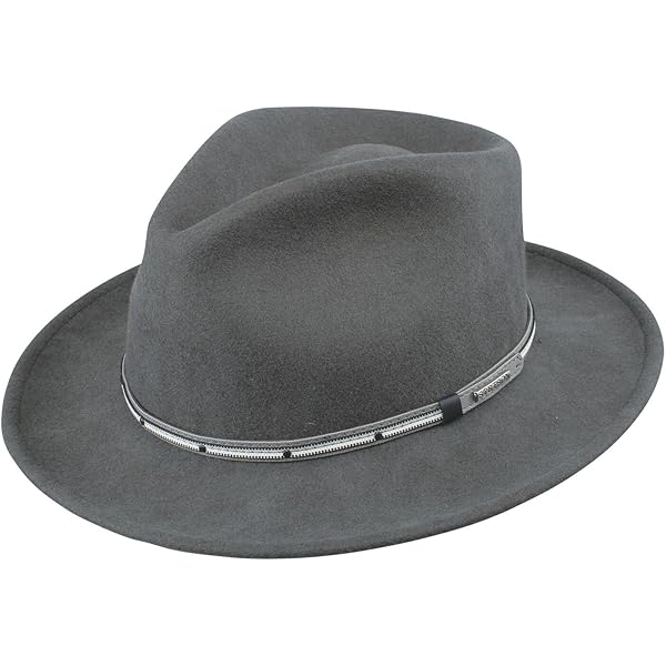Stetson and Dobbs SWGRBL-2132 Men's Grey Bull Cowboy Hat, Grey Mix