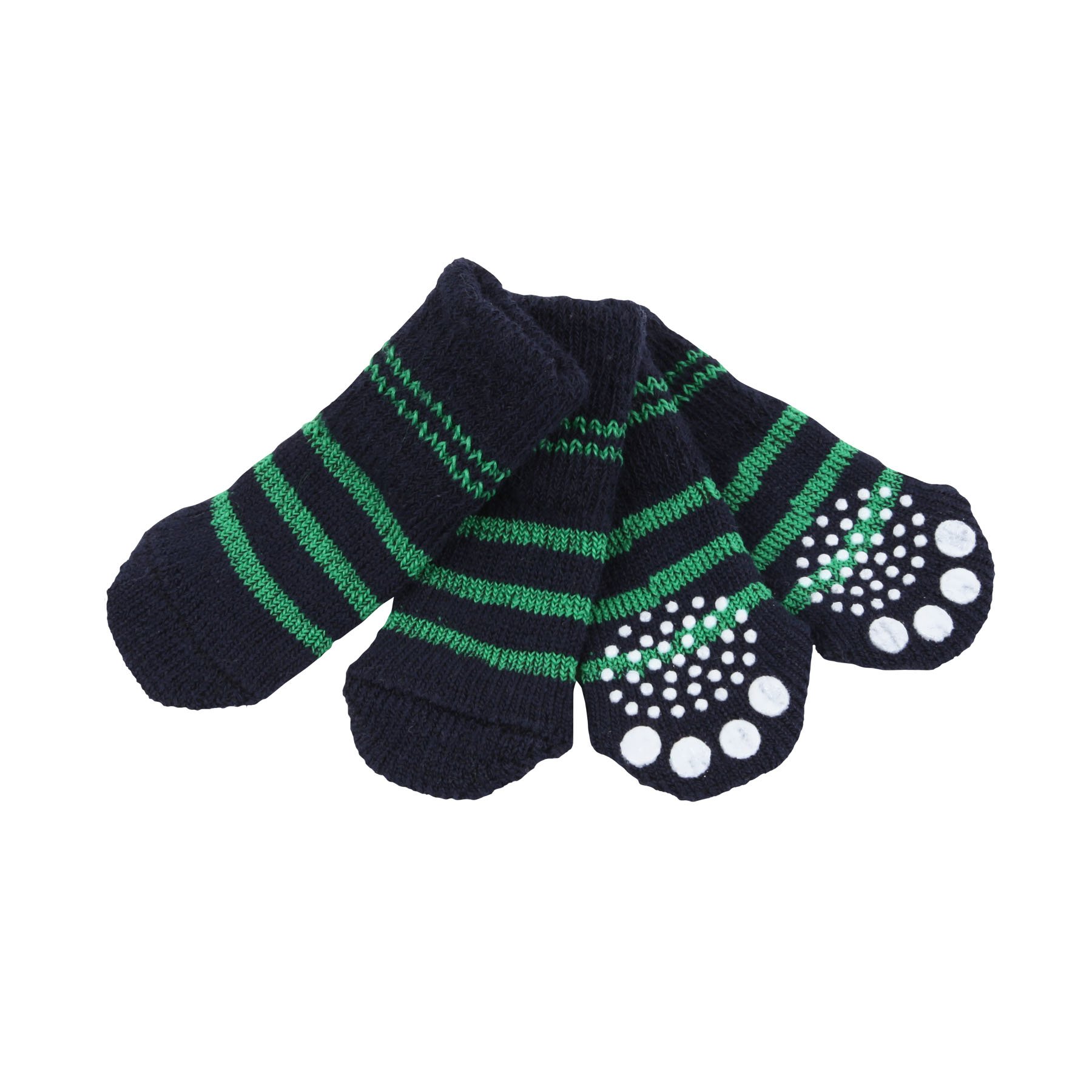 Puppia Nitty-Gritty Socks For Dogs, Small, Navy