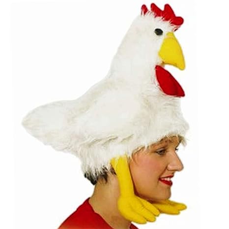 Hut Huhn Gockelhut Hahnhut Hühnerhut Tierhut Kostüm
