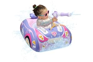 JALAROMA Baby Pool Float Police Car Design Toddler Pool Float Heavy Duty Toddler Floaties Inflatable Boat Floaties for Toddlers 1-2 Kids Pool Floats for Toddlers 1-3 Baby Swim Float for Kids Age1-5 Boys Girls