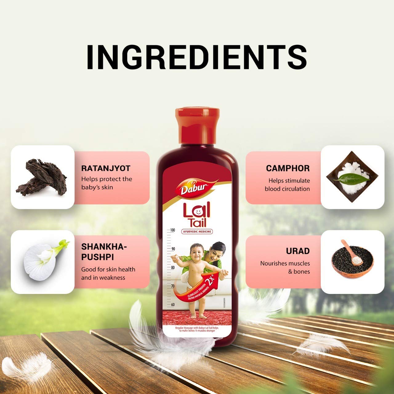 Dabur Lal Tail 500ml Ayurvedic Baby Oil 500 ml Buy Online in UAE