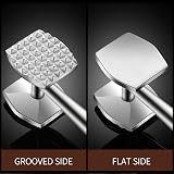 Aliglow 304 Stainless Steel Meat Tenderizer Double Sided Mallet 2.0" Head view 3