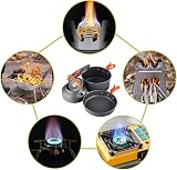 Aandyou Camping Cookware Set 13 Pcs Nonstick Pot Pan Kettle 2-3 People Orange view 5