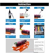 COCADEEX Empty Refillable Ink Cartridges for Canon PGI-570XL CLI-571XL TS5050 view 5