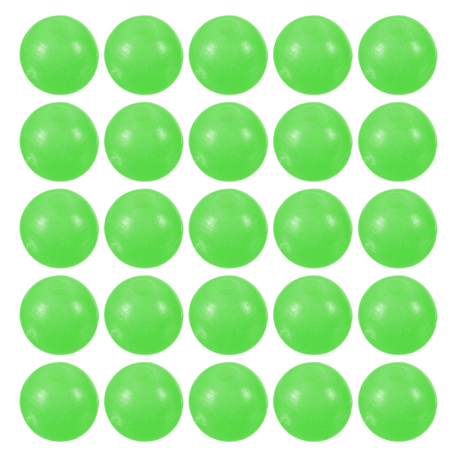 M METERXITY 200 Pcs Glow Fishing Beads - Plastic Luminous Round Bait Egg Lure Rigs Apply to Outdoor Tackle Tool (6mm, Green)