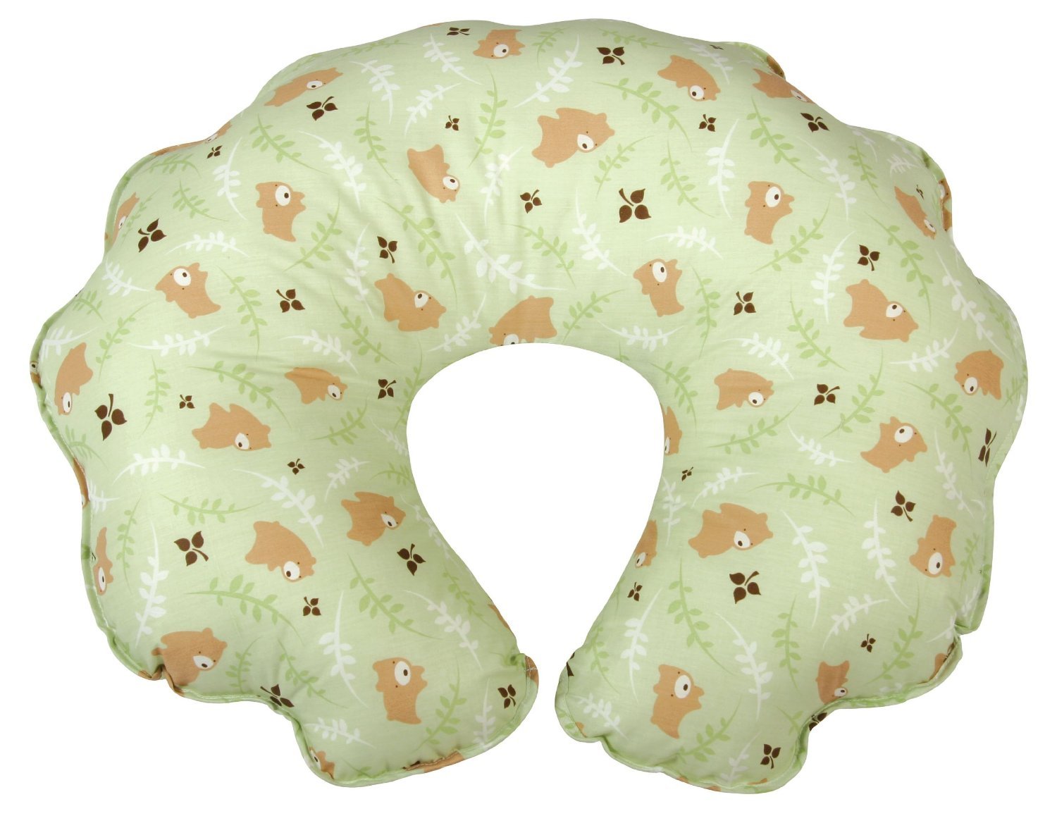 Amazon Com Leachco Cuddle U Original Nursing Pillow Green Bears
