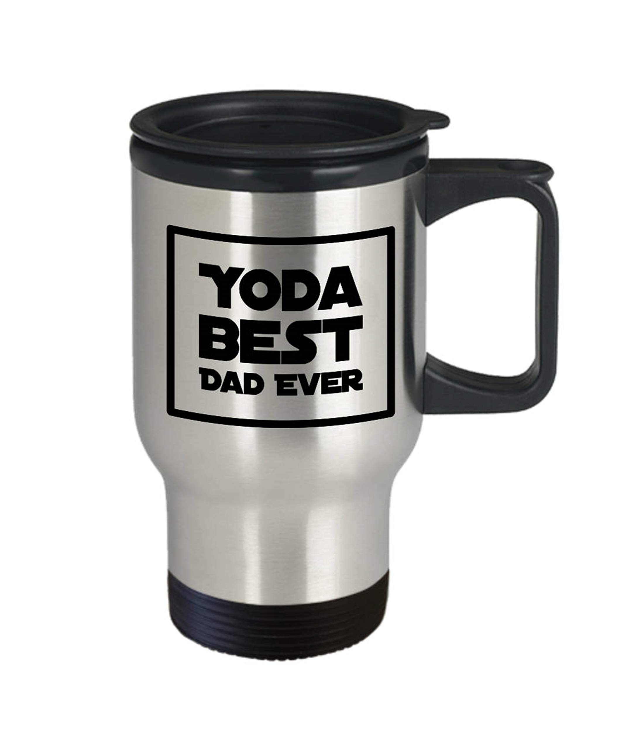 Star Wars Dad Travel Mug Yoda Best Dad Darth Vader Anakin Skywalker American Made White Cup Insulated Tumbler Cup