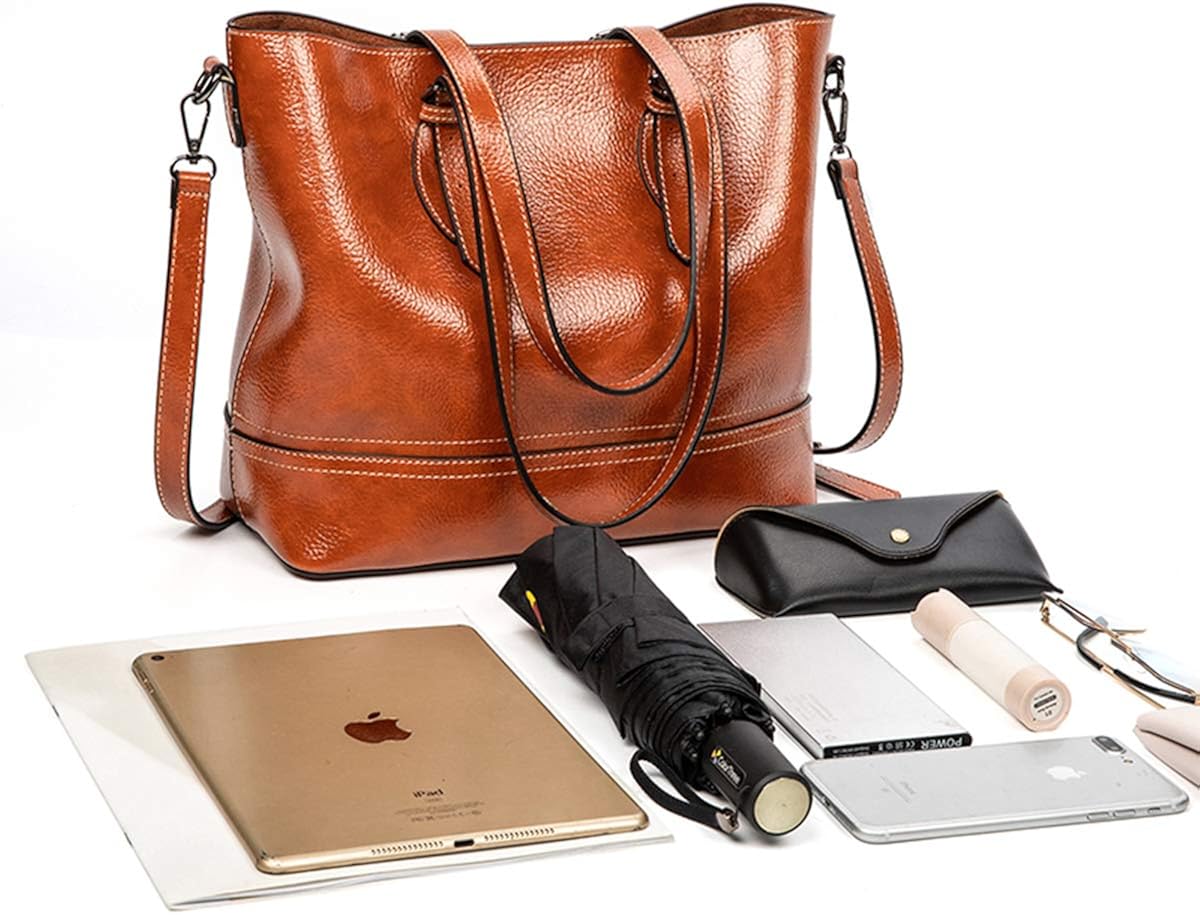 NIYUTA Women Handbag Fashion PU Shoulder Bag Elegant Travel High Capacity Shoulder Bags Black - Image 5