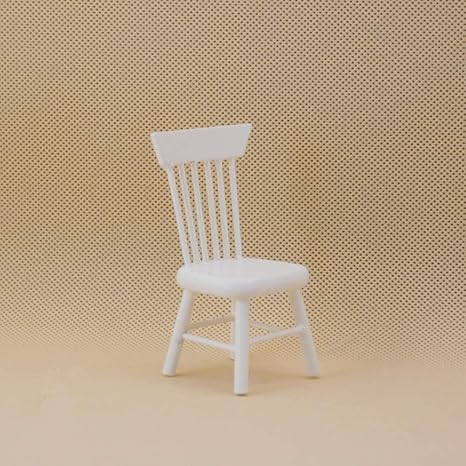 FidgetGear Mini 1:12 Wooden Dining Chair for Doll House Kids Toys Random Color