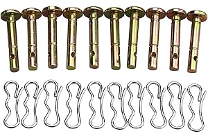 738-04124A Shear Pins and Cotter Pins Kit for MTD Craftsman Cub Cadet Troy Bilt Snowblowers Replaces 714-04040 738-04124 (10P