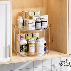 LAMU 10.6in Rotating Makeup Organizer for Vanity, 2