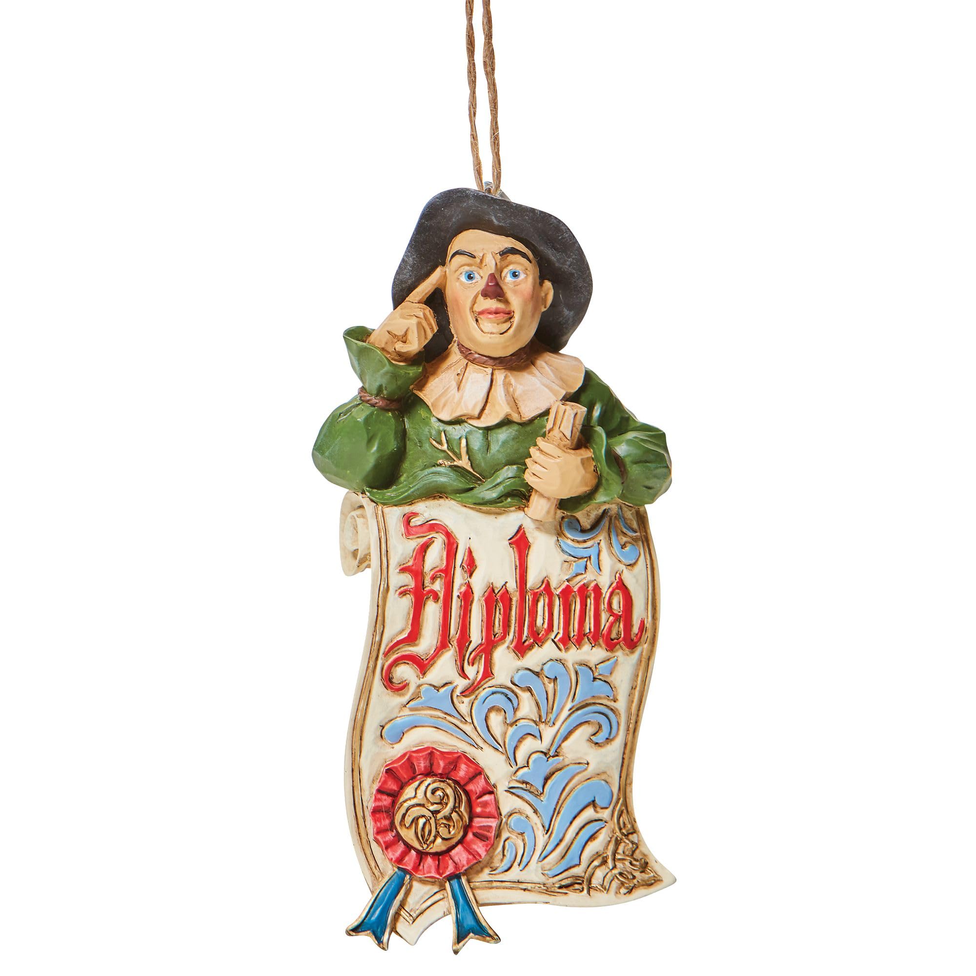 Jim Shore Scarecrow Diploma Ho Hanging Ornament