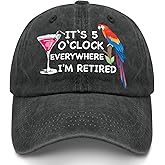 Paunook 5 Oclock Somewhere hat for Men Vintage Cotton Washed Baseball Caps Adjustable Dad Hat