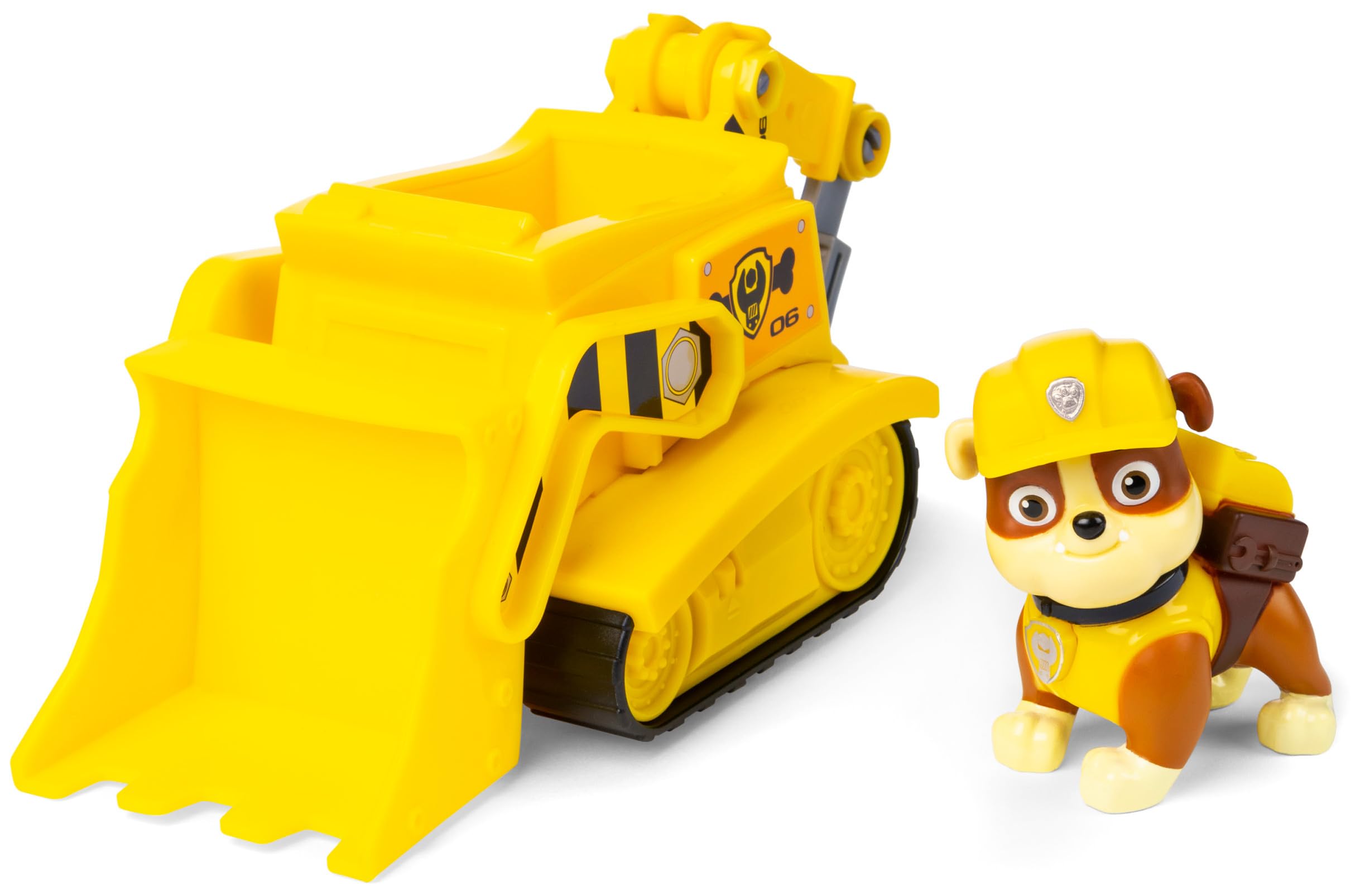 Paw Patrol, Rubble’s Bulldozer, Toy Vehicle with Collectible Action Figure, Sustainably Minded Kids’ Toys for Boys & Girls Aged 3 and Up — image 1